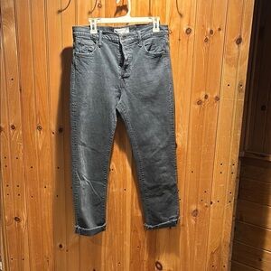 MOTHER superior scrapper cuff ankle jeans